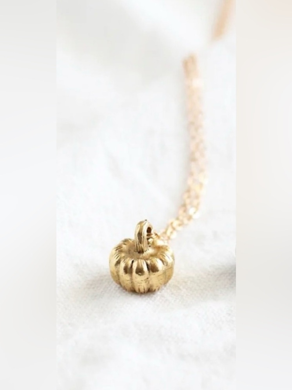 18k Gold plated Pumpkin Necklace